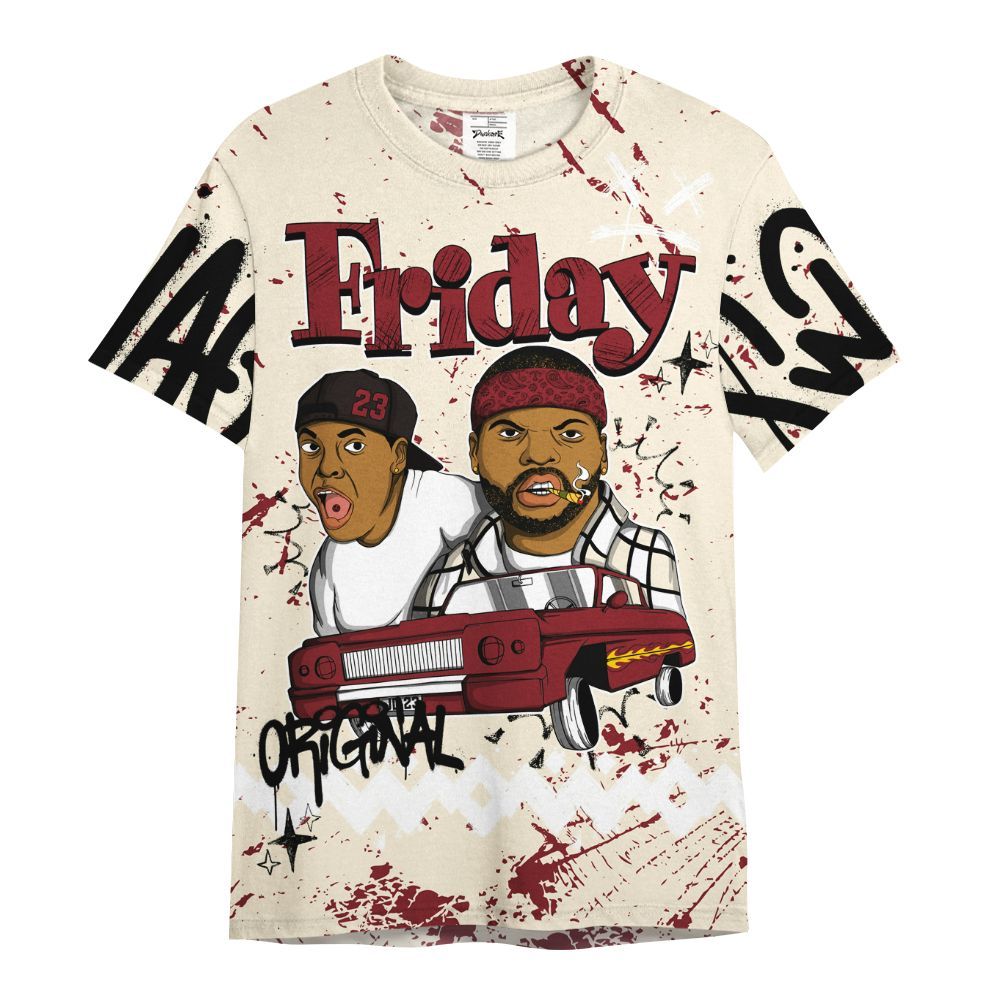 Shirt To Match Valentine's Day 2026 4s - Friday Sneaker Crayon All Over Print