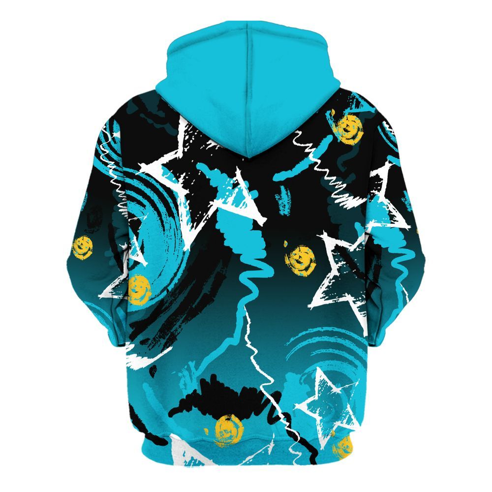 Hoodie To Match Retro Aqua 5s - Grind Shine Later Drip All Over Print