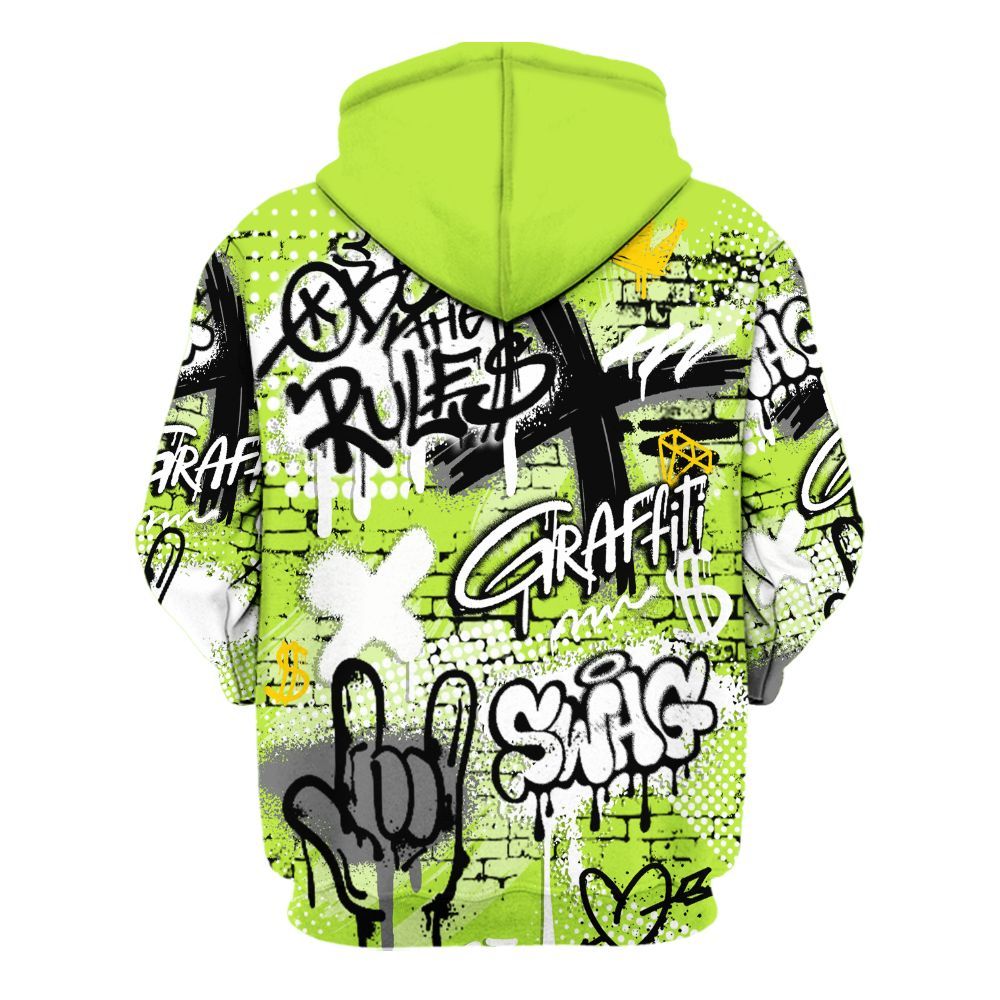 Hoodie To Match Air Force 1 Low Dance Volt - True It Real Graffiti Streetwear All Over Print