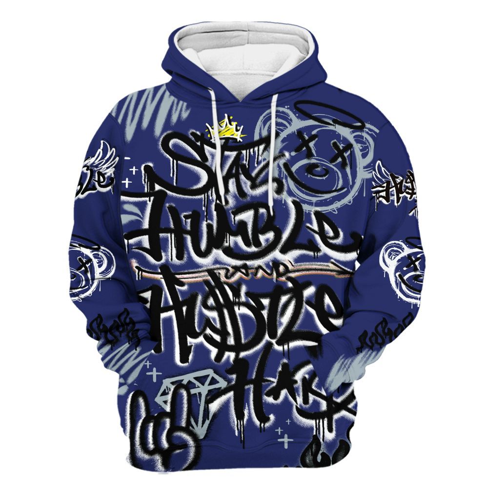 Hoodie To Match Midnight Navy 11s - Humble Drip Streetwear Graffity All Over Print