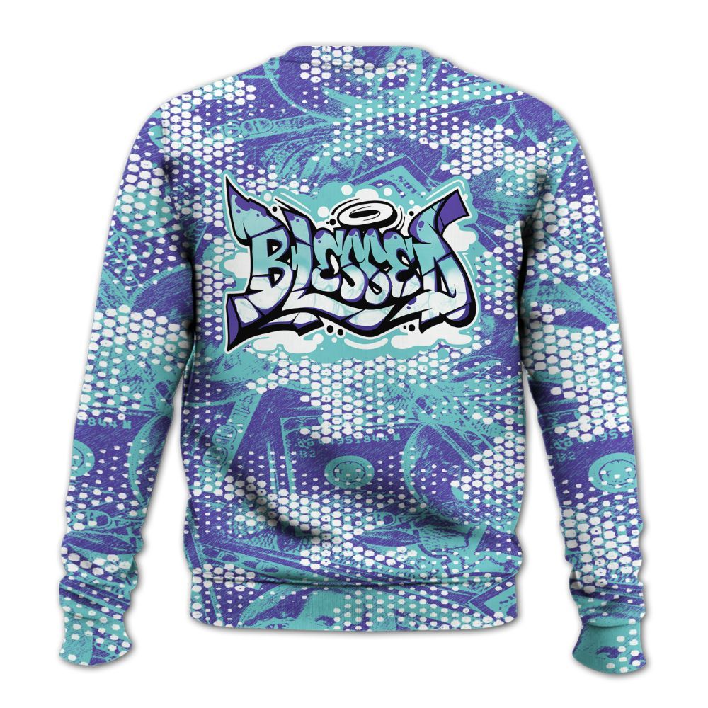 Sweatshirt To Match Low Hornets 1s - Blessing Graphic Banknotes All Over Print
