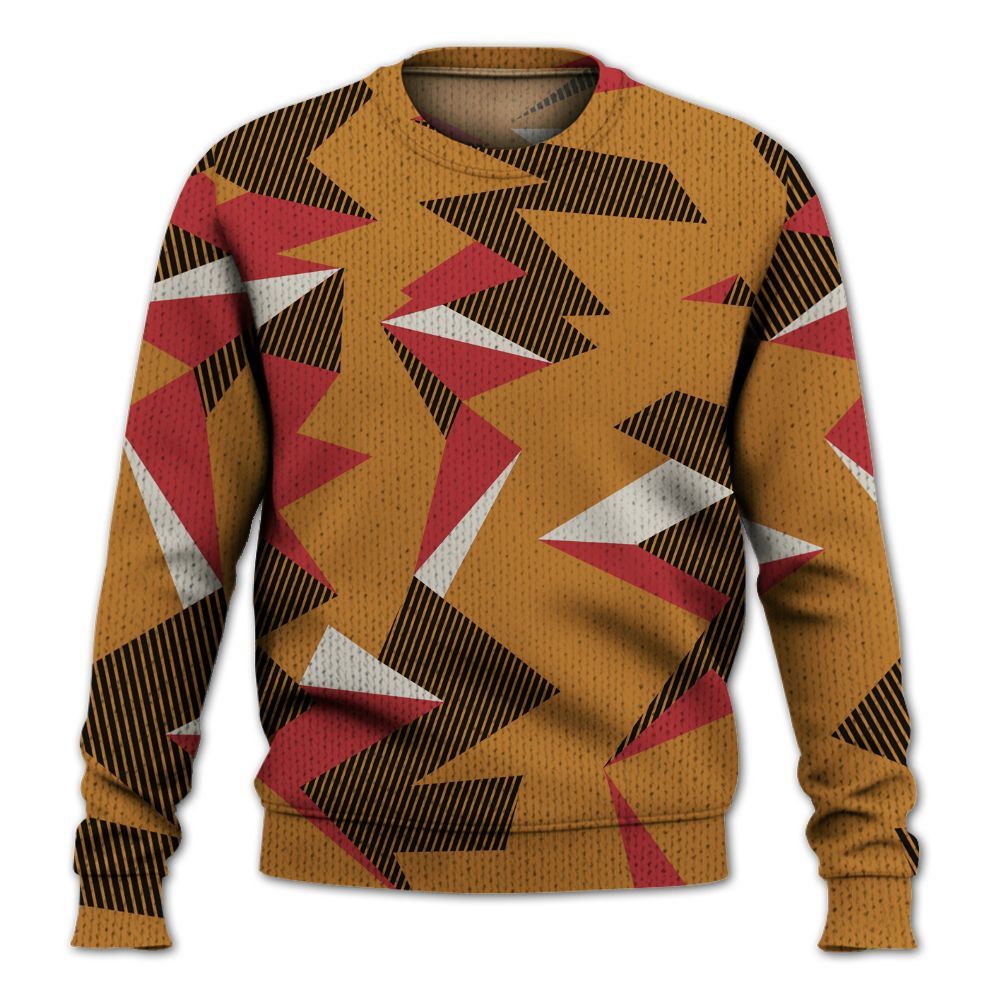 Knitted Sweater To Match Air Max Plus Sunset Swarovski - Geometric Camouflage Pattern