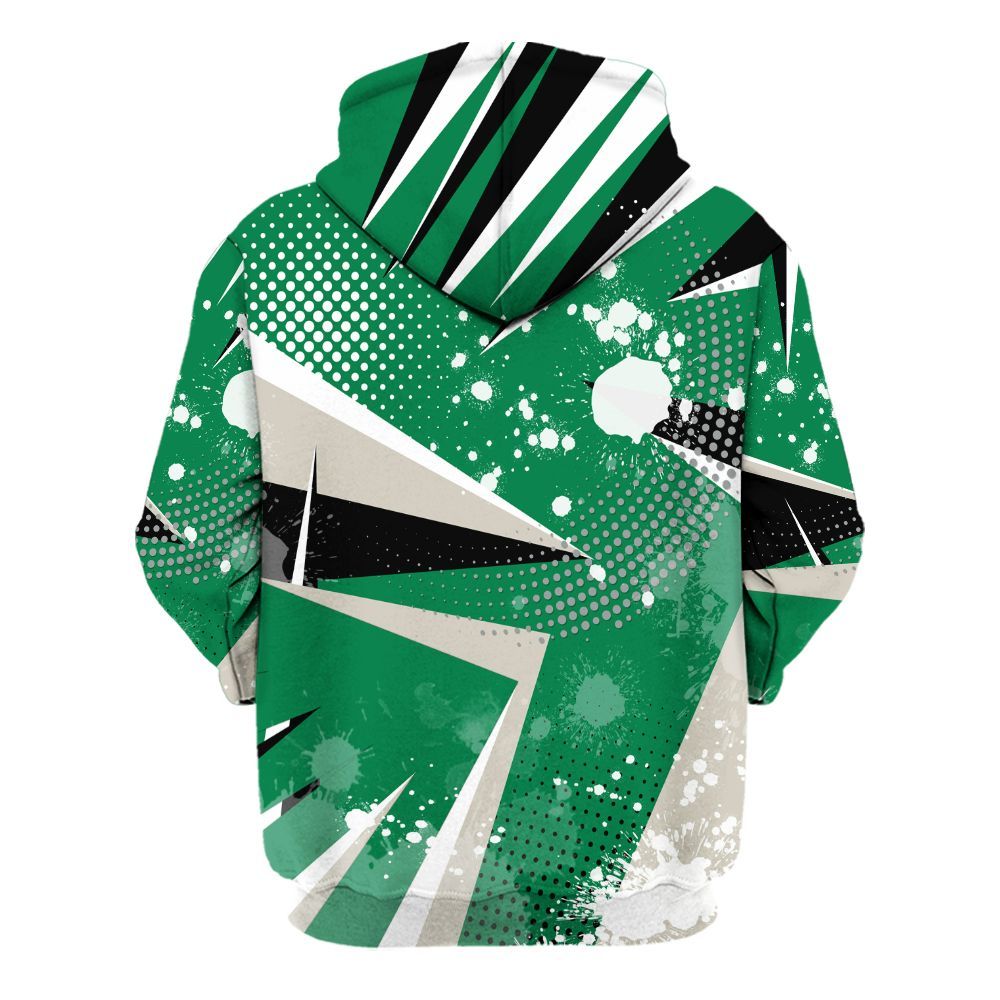 Hoodie To Match Lucky Green 2s - Poly Trust No One Dripping All Over Print