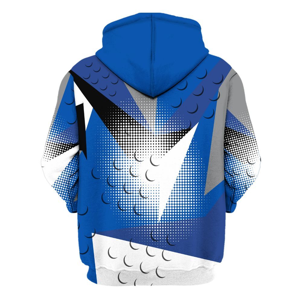 Hoodie To Match Racer Blue 5s - Poly Custom Name Number 23 5s All Over Print