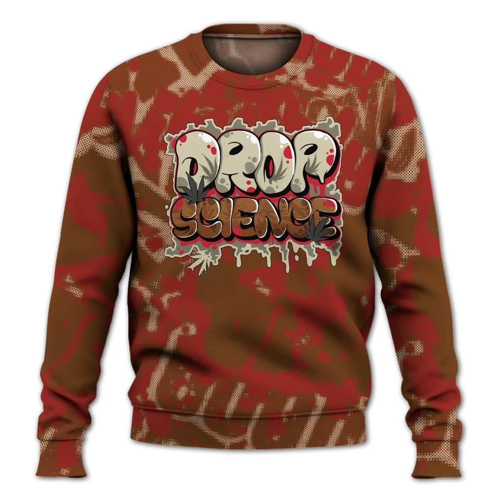 Sweatshirt To Match Archaeo Brown 5s - Drop Science Street All Over Print