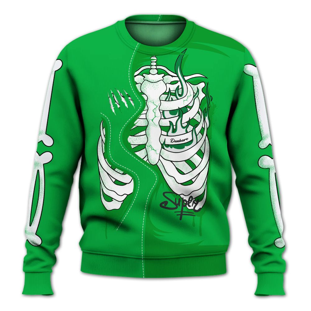 Sweatshirt To Match Lucky Green 5s - It's The Kick For Me All Over Print