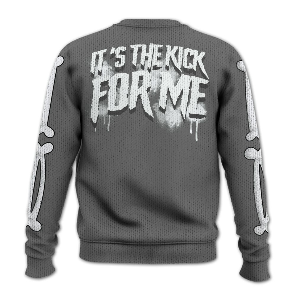 Knitted Sweater To Match Retro Stealth 12s - It's The Kick For Me