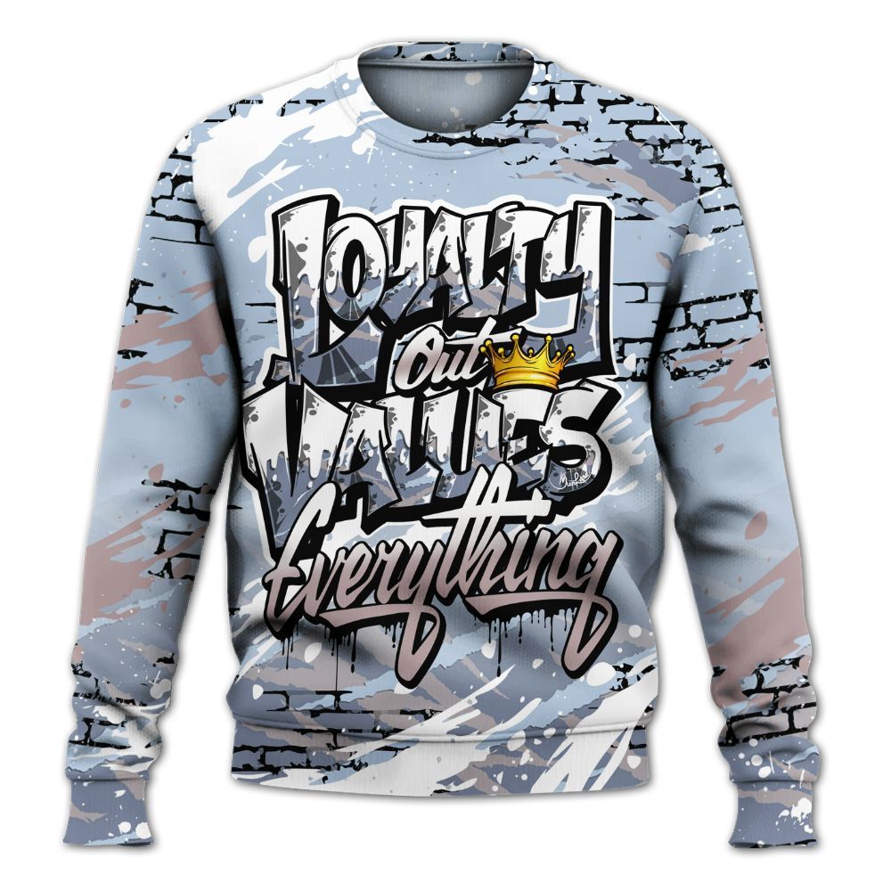 Sweatshirt To Match Ja 2 Induction - Values Of Loyalty Drip All Over Print