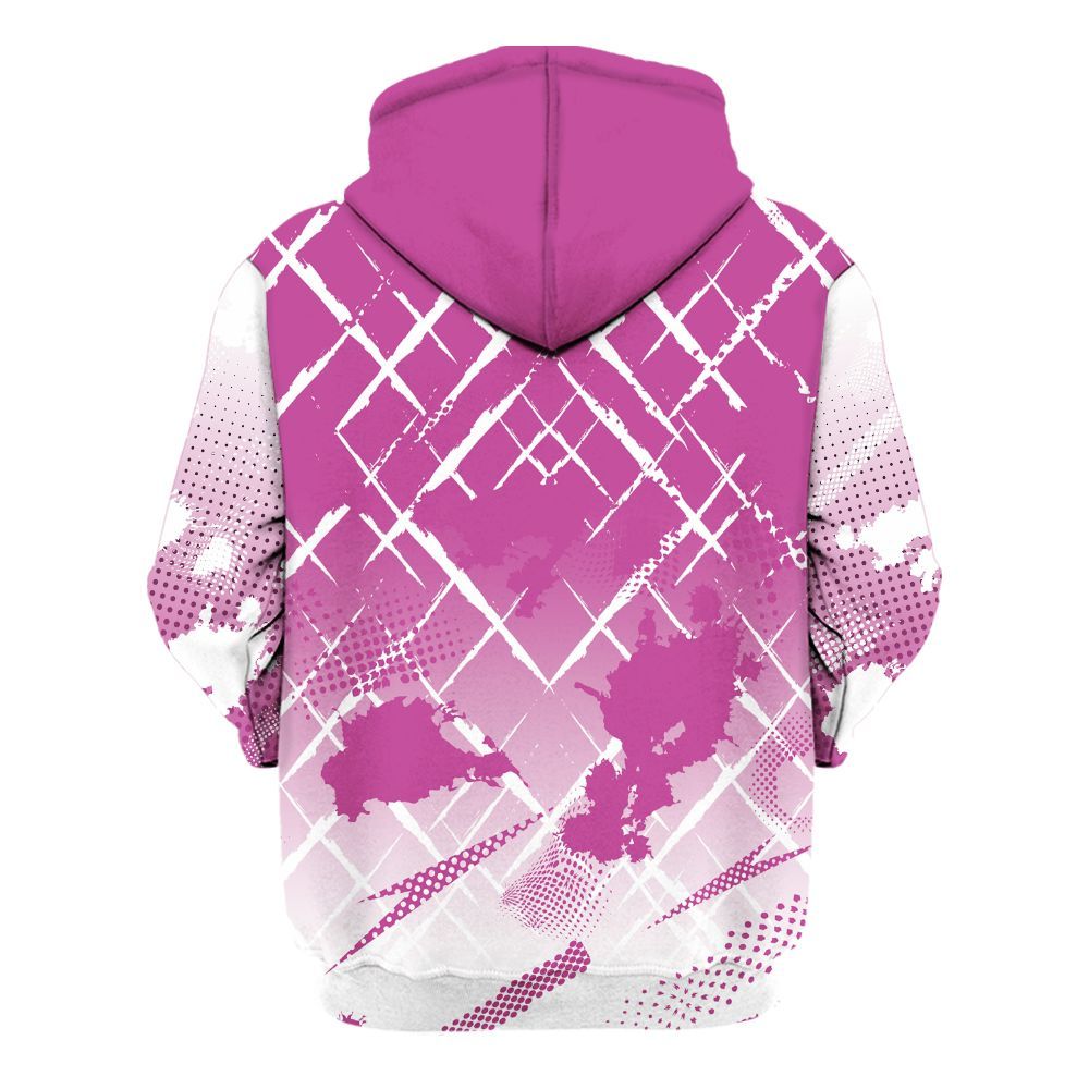 Hoodie To Match Dunk Low Active Fuchsia - Halftone Stand Business Dripping All Over Print