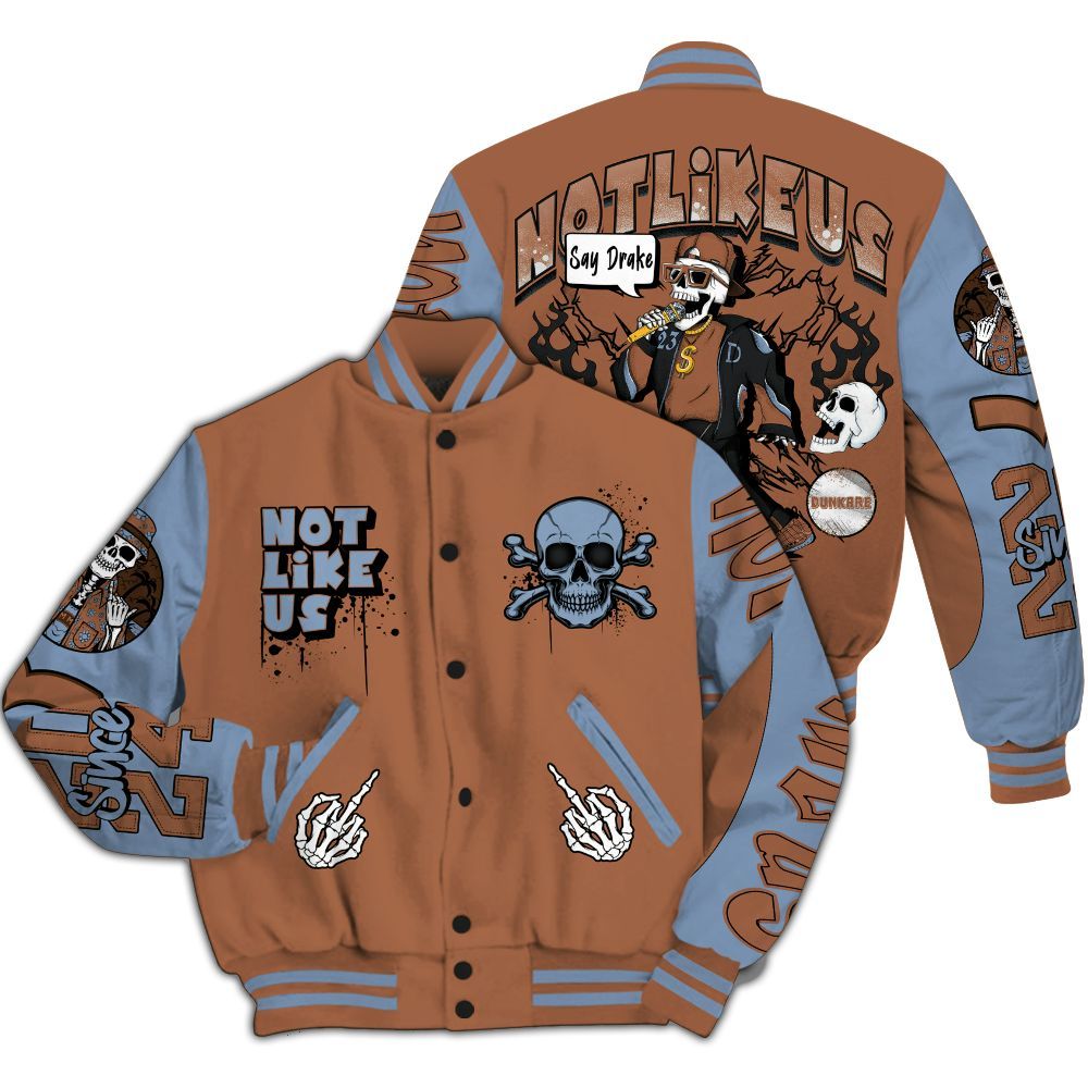 Varsity Jacket To Match Air Foamposite Metallic Copper - Don't Like Us All Over Print