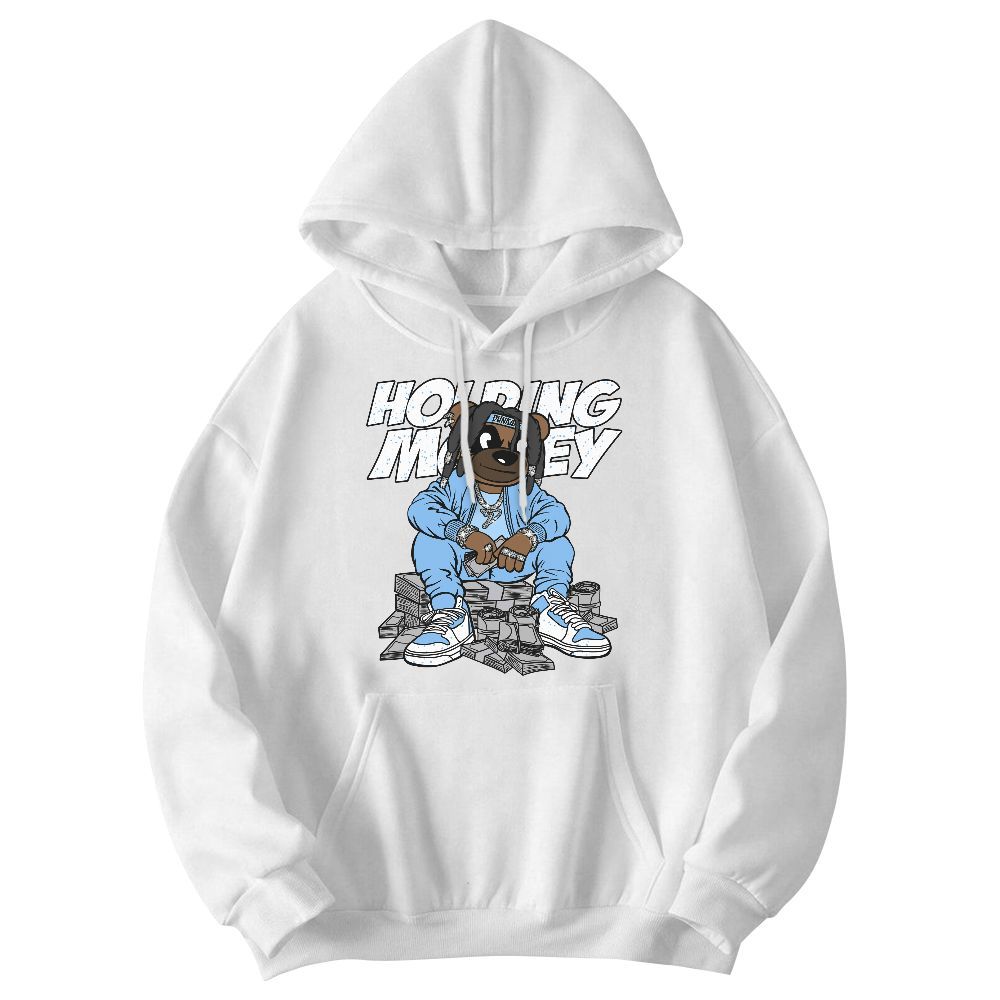 Sweatshirt To Match University Blue 5s - Possessing Moneys Bear Graphic