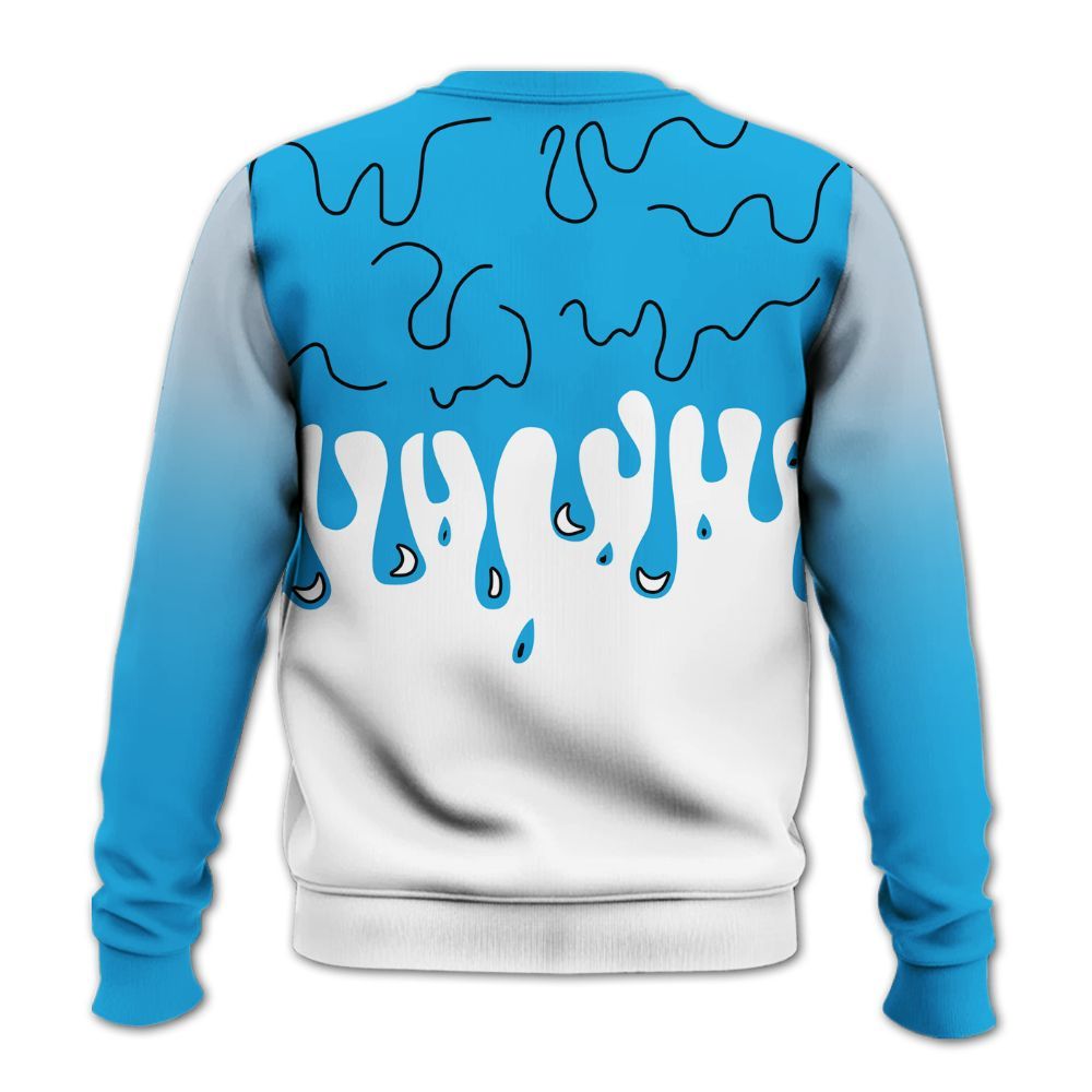 Sweatshirt To Match University Blue Low 2026 11s - Loser Lover Dripping All Over Print
