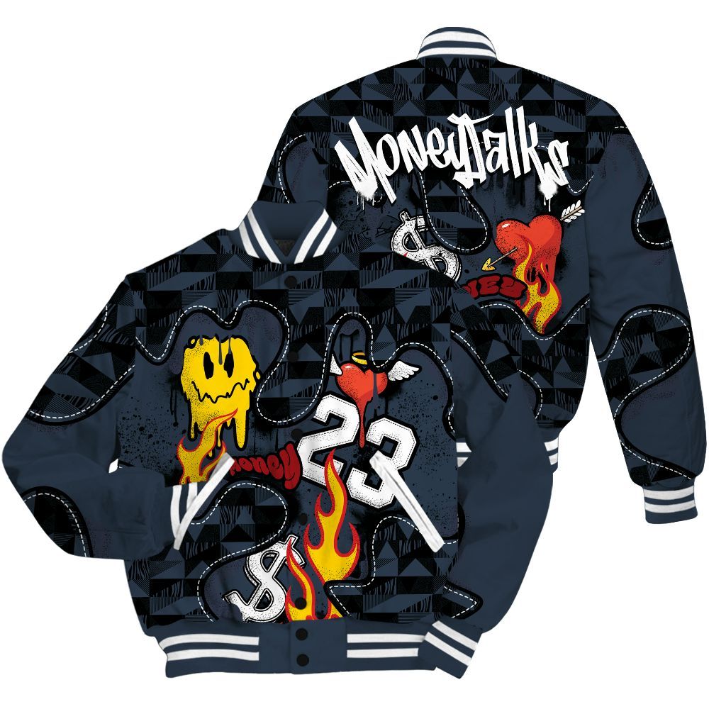 Varsity Jacket To Match Retro Olympic 6s - 23 Smile Burning Heart All Over Print