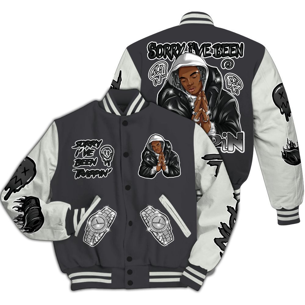 Varsity Jacket To Match Fear 4s - Trappin' Unique All Over Print