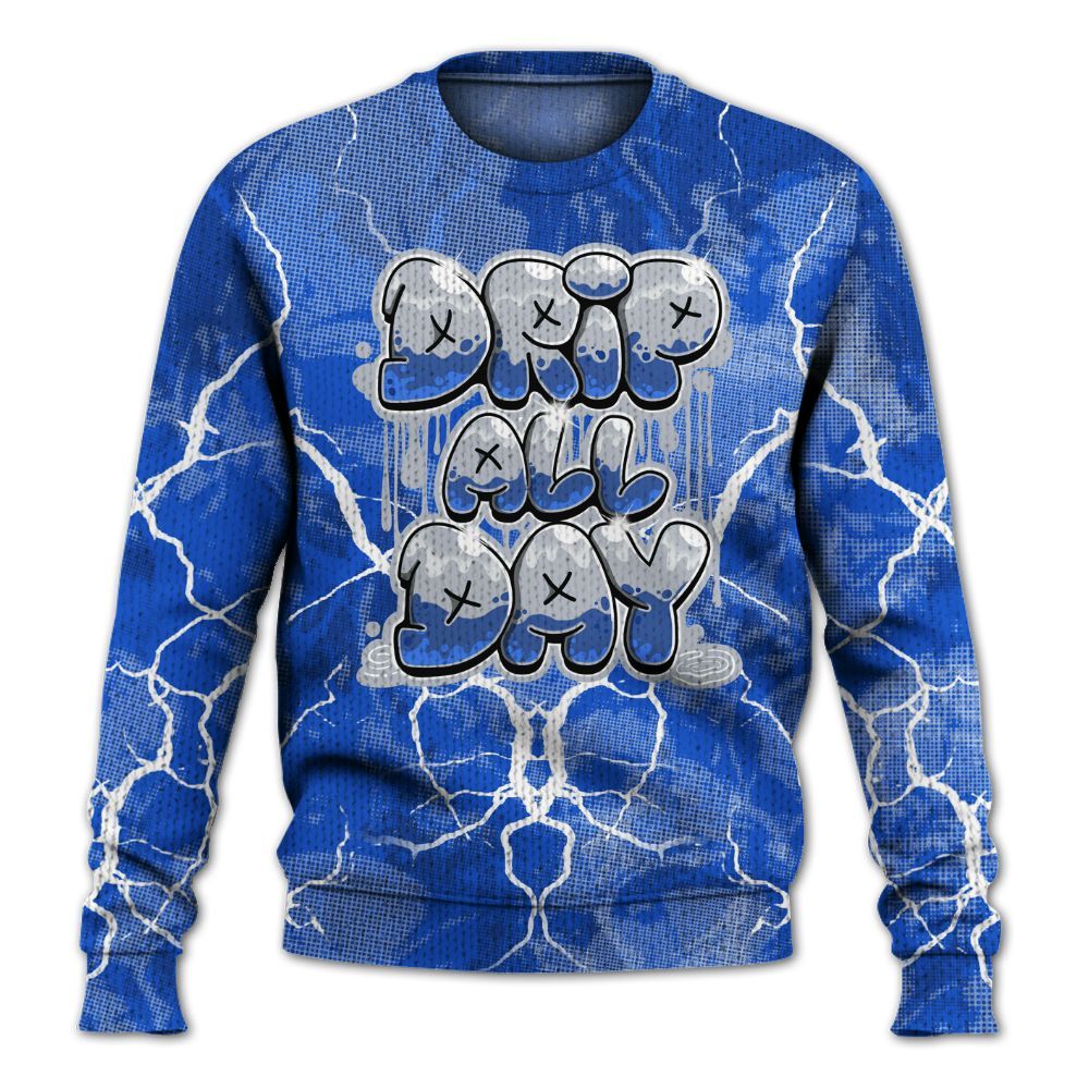 Knitted Sweater To Match Air Foamposite One Royal - DRIPPIN Days Graphic Halloween