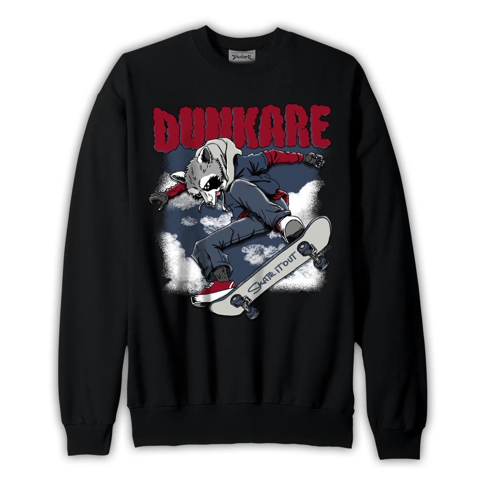 Sweatshirt To match Retro Olympic 6s Sweatshirt - Skateboard Raccoon Graphic