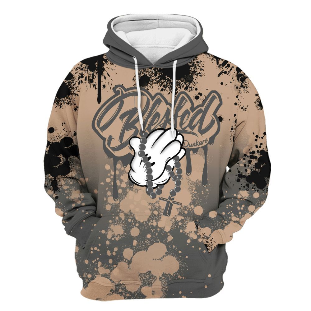 Hoodie To Match Kobe 9 EM Mamba - God Blessed Ink Drip All Over Print