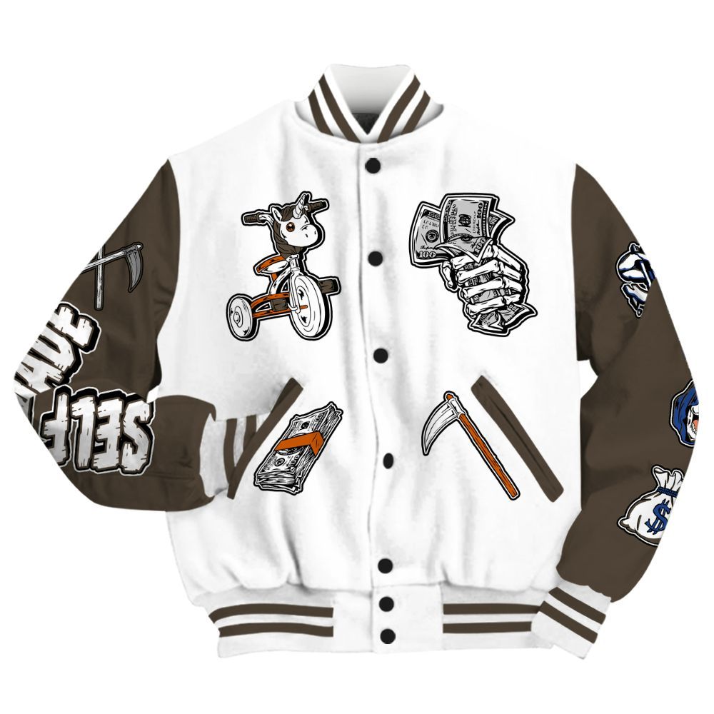 Varsity Jacket To Match Palermo GS League - Self Make Skeleton All Over Print