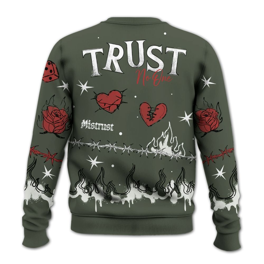 Sweatshirt To Match Air Force 1 Low Year Of The Snake Shirt, Trust No One Snake-Bite Doodle Crayon All Over Print