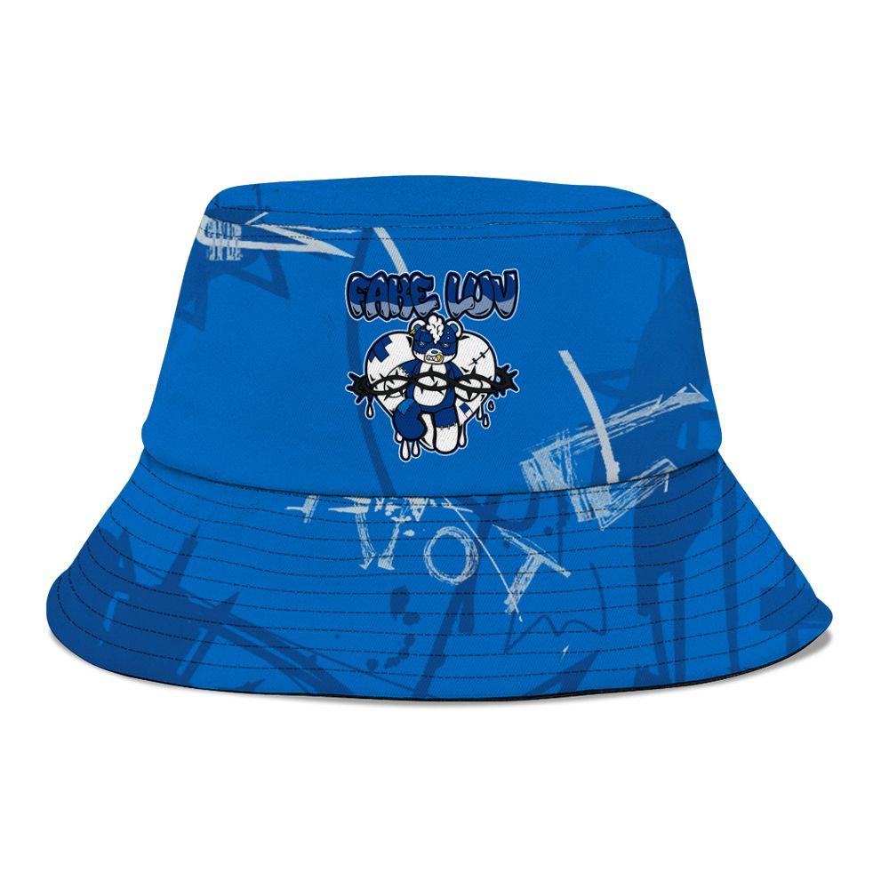 Bucket Hat To Match Blueberry 12s - False Romance Hugz Messyz Graphic