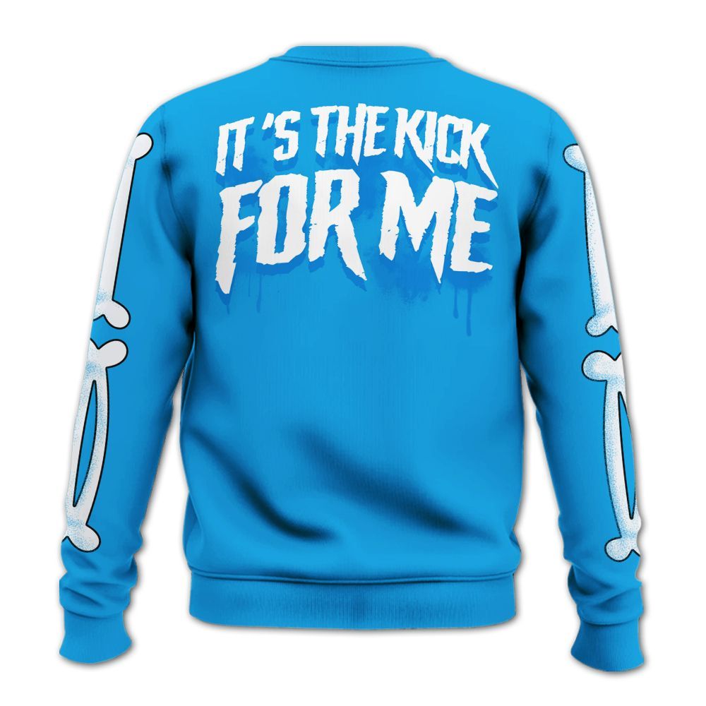 Sweatshirt To Match Black University Blue 2022 13s - It's The Kick For Me All Over Print