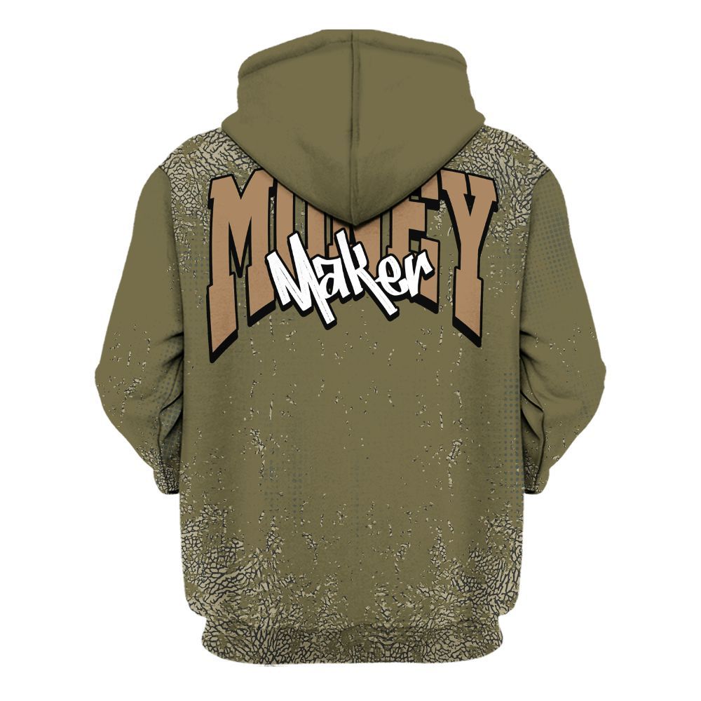 Hoodie To Match Retro Family Affair 3s - Move In Silence Money Street Retro All Over Print