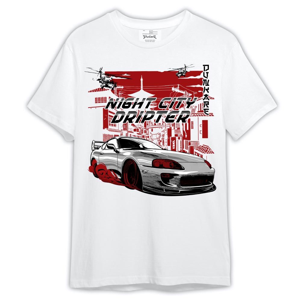 Shirt To Match Shirt Night City Dripter, 12 Red Taxi T-- To Match Sneaker Red Taxi 12s Graphic Tee 2404 LTRP