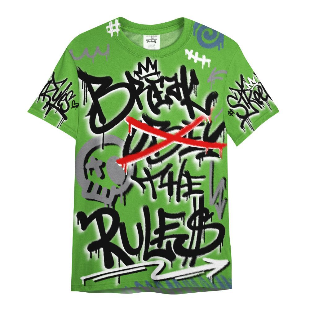 Shirt To Match Retro Green Bean 5s - Break Rules Streetwear All Over Print