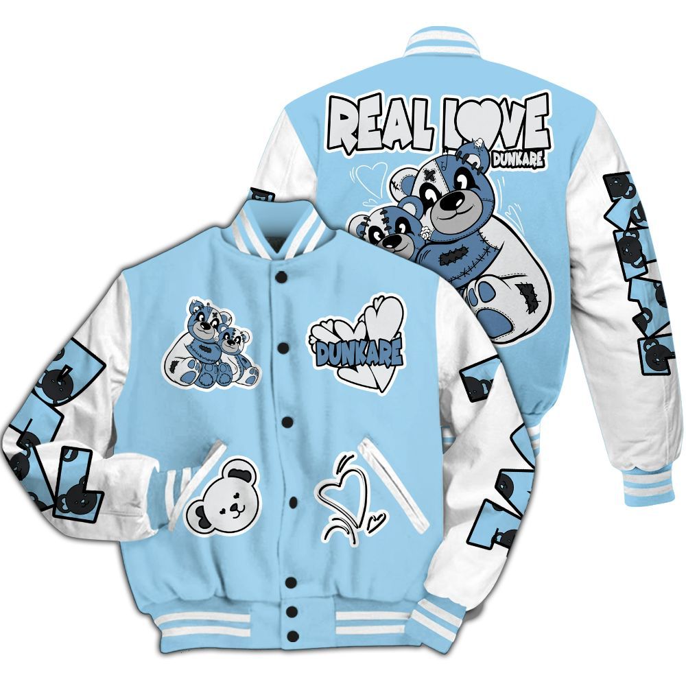 Varsity Jacket To Match Legend Blue 11s - Sincere Fondness Bear All Over Print