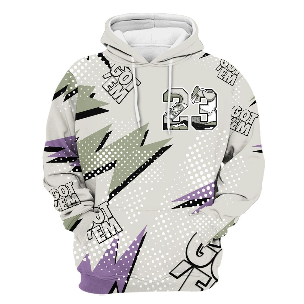 Hoodie To Match Dunk Low Floral Swoosh 2025 - Custom Name Number 23 5s All Over Print
