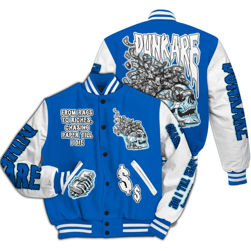 Varsity Jacket To Match Dunk Low Argon - From Rags To Riches All Over Print