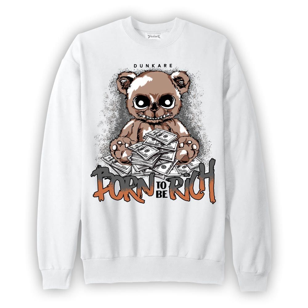 Sweatshirt To match OG Latte 1s Sweatshirt - Born To Be Rich Bear Graphic 2902 NCMD