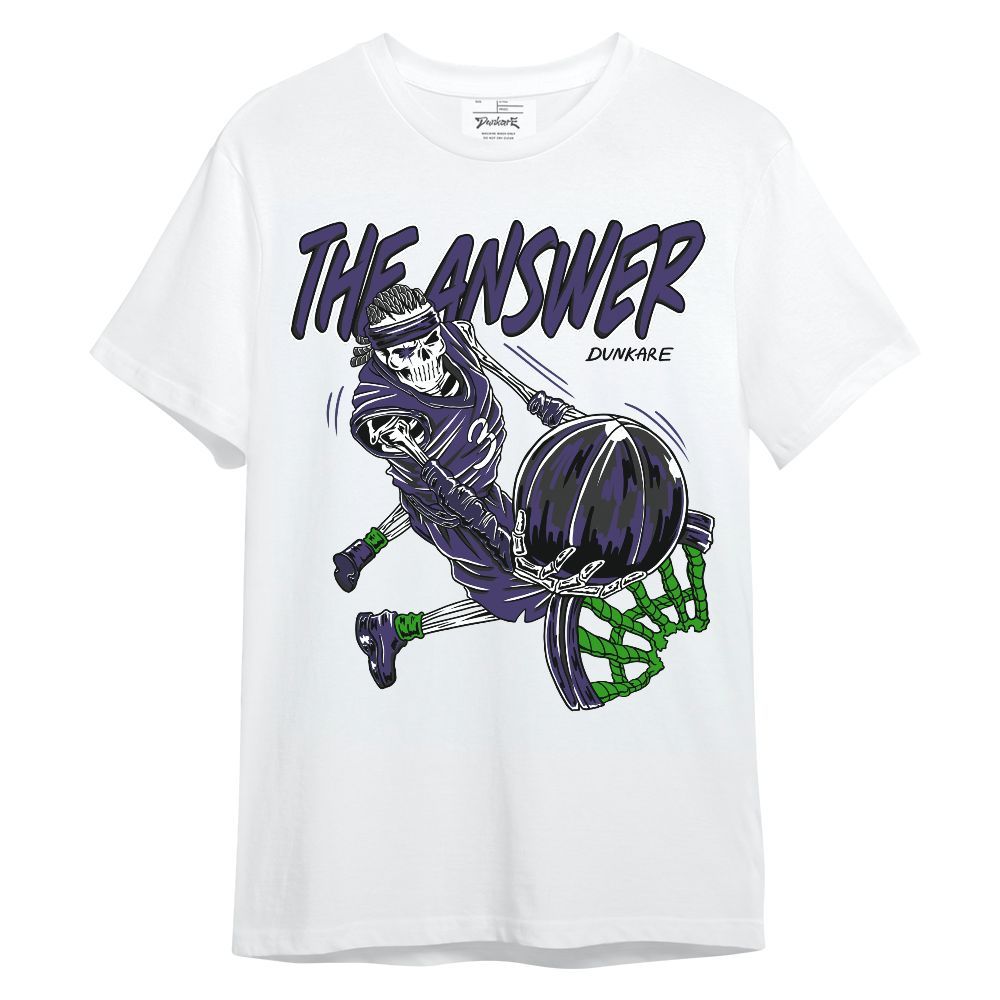 Shirt To Match Retro Court Purple 13s - The Answer Skeleton Unisex Shirt