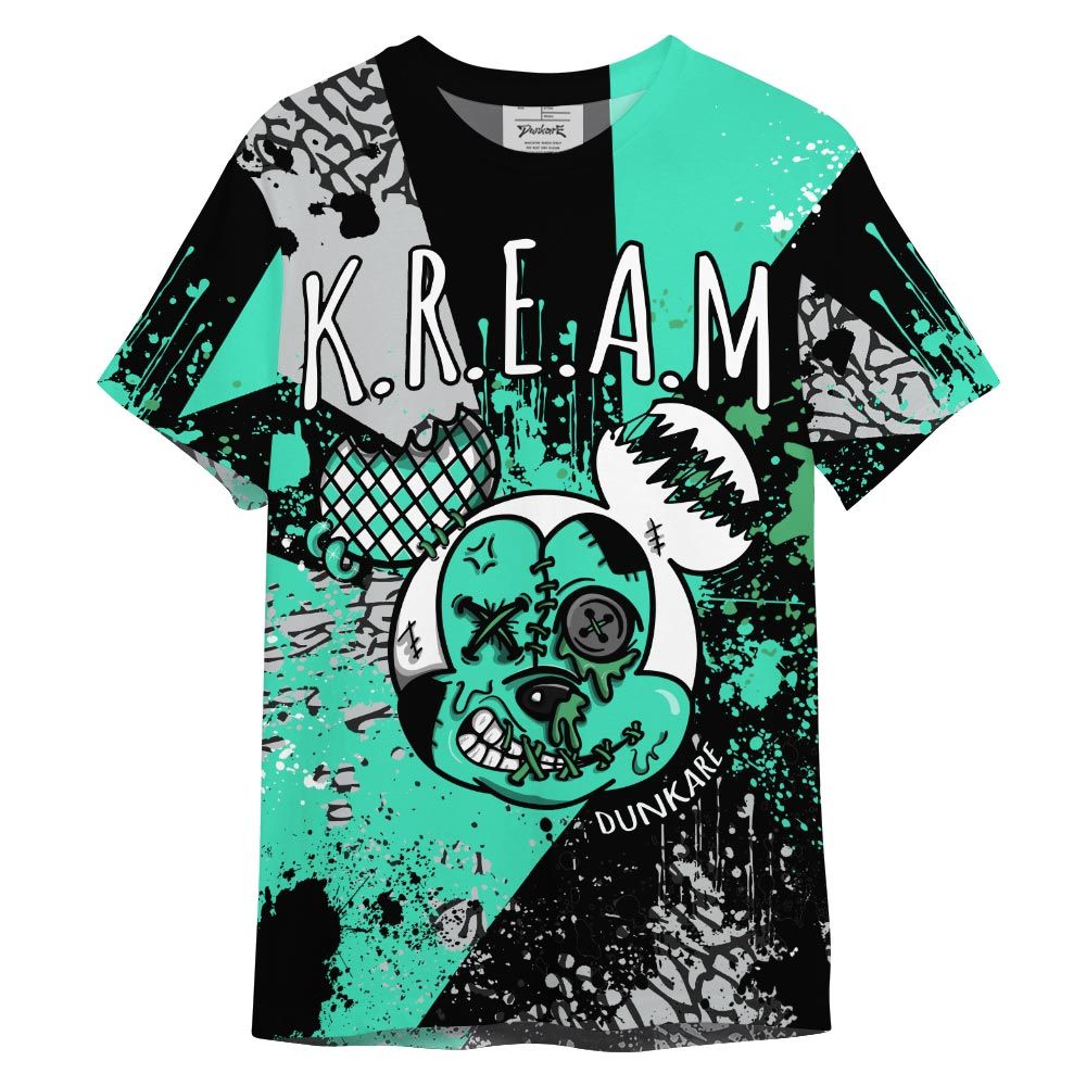 Shirt To Match Shirt Streetwear Kream Drip, 3 Green Glow T-- To Match Sneaker Black Green Glow 3s Graphic Tee NCT