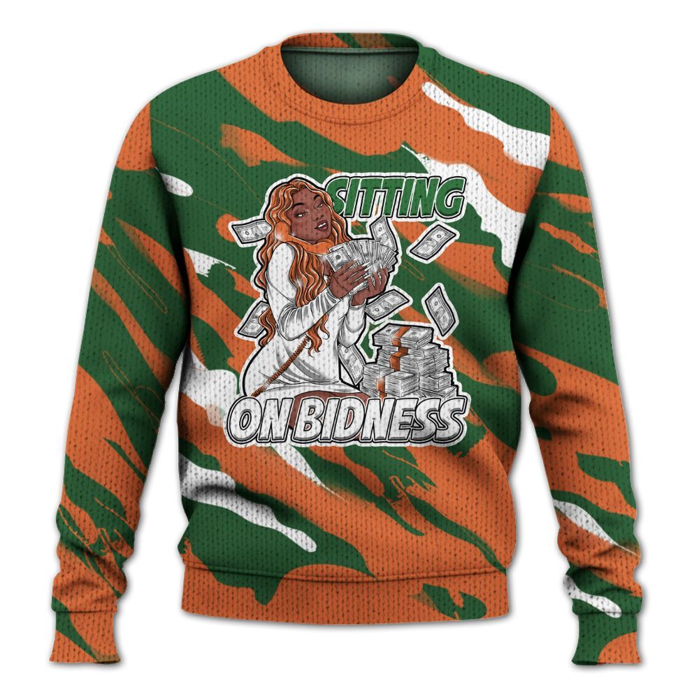 Knitted Sweater To Match Low Miami 5s - Bidness Colored