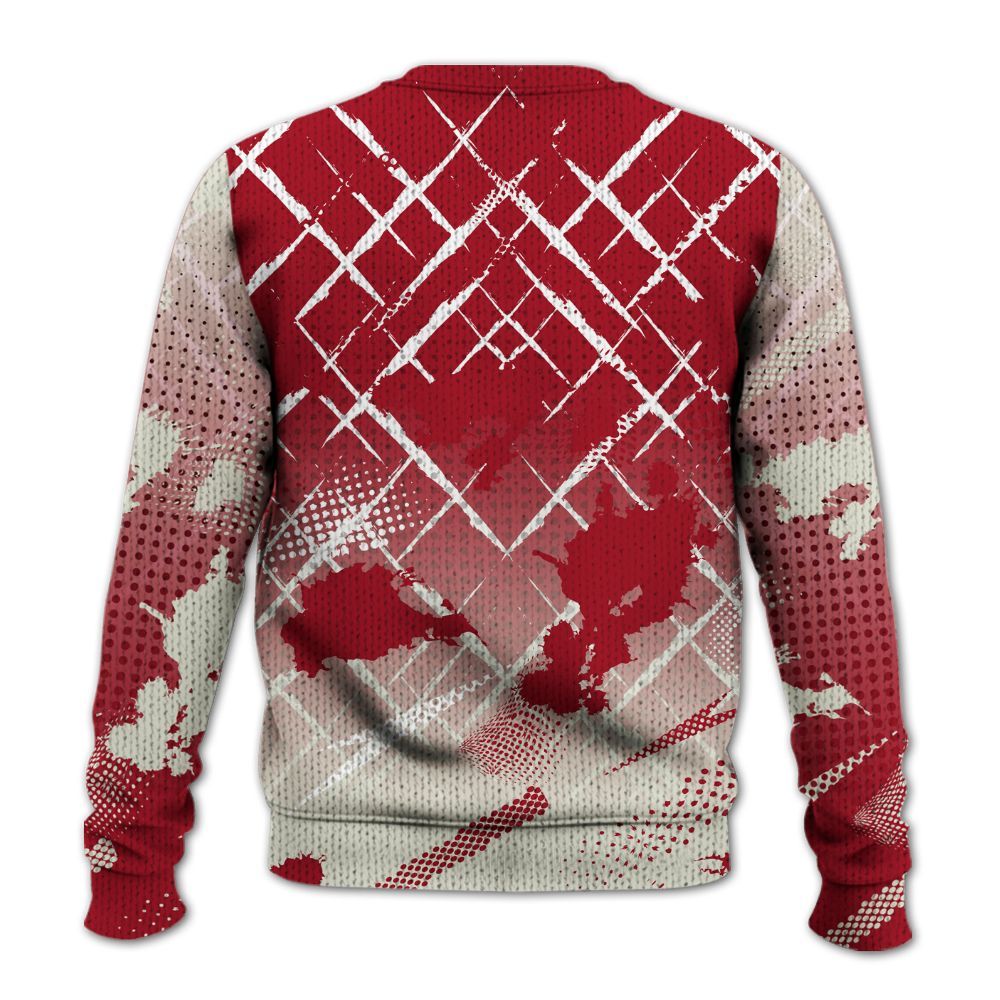 Knitted Sweater To Match 2025 High OG Cinnabar 1s - Halftone Stand Business Dripping