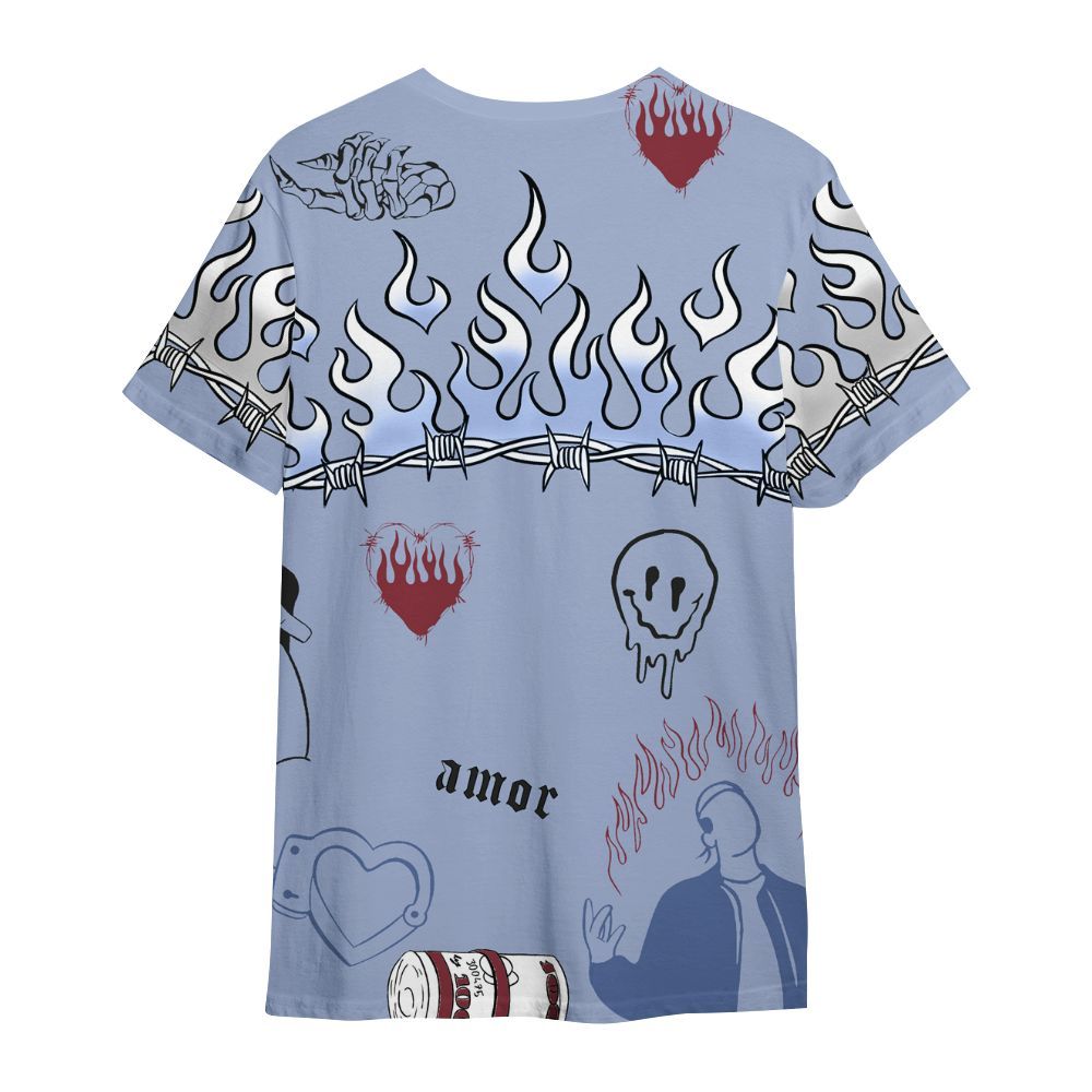 Shirt To Match Black Metallic 5s - Snake Trust No One All Over Print