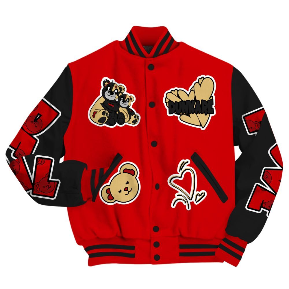 Varsity Jacket To Match Ja 2 Halloween - Sincere Fondness Bear All Over Print