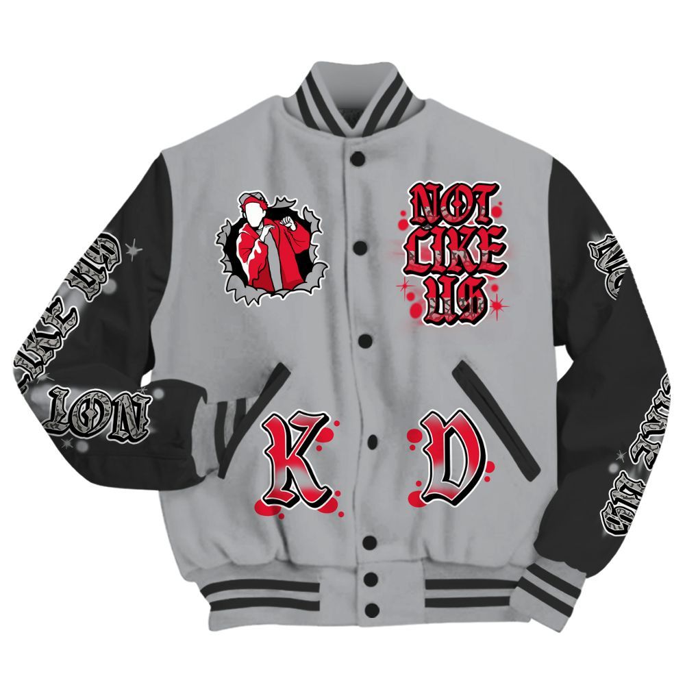 Varsity Jacket To Match Black Cement 3s - None Like Us Graphic All Over Print