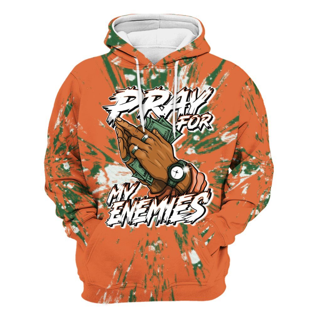 Hoodie To Match Low Miami 5s - Prayed For Enemies Graphic Luxury All Over Print