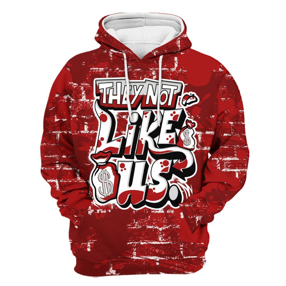 Hoodie To Match Red Taxi 12s - Dislike Us Graphic Street Art All Over Print