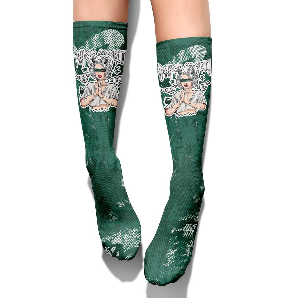 Sock To Match Oxidized Green 4s - F#ck Xociety