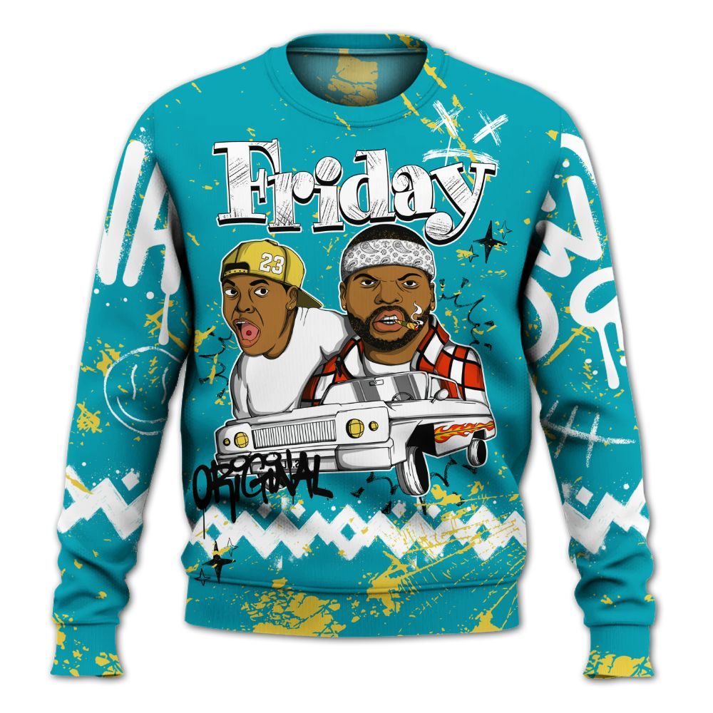 Sweatshirt To Match Dunk Low KD 17 N7 - Friday Sneaker Crayon All Over Print