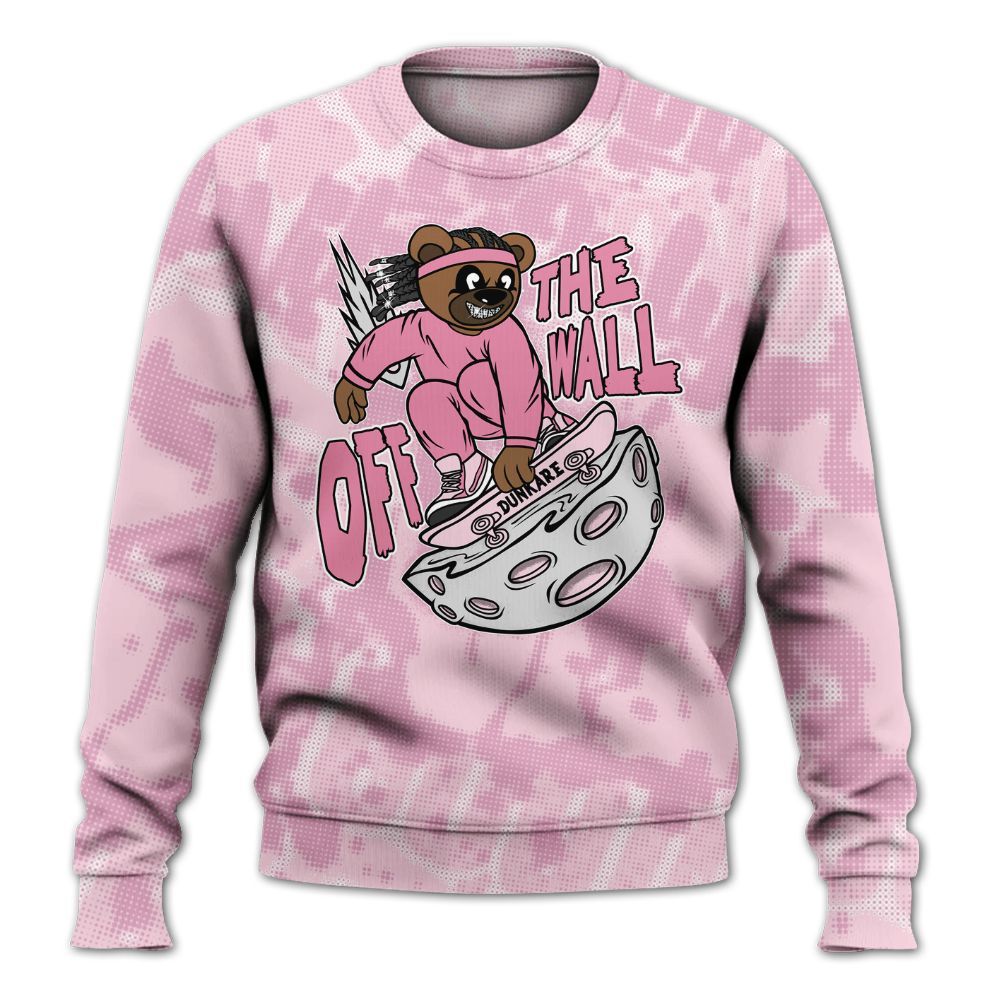 Sweatshirt To Match Orchid 4s - Quirky Bear Street All Over Print