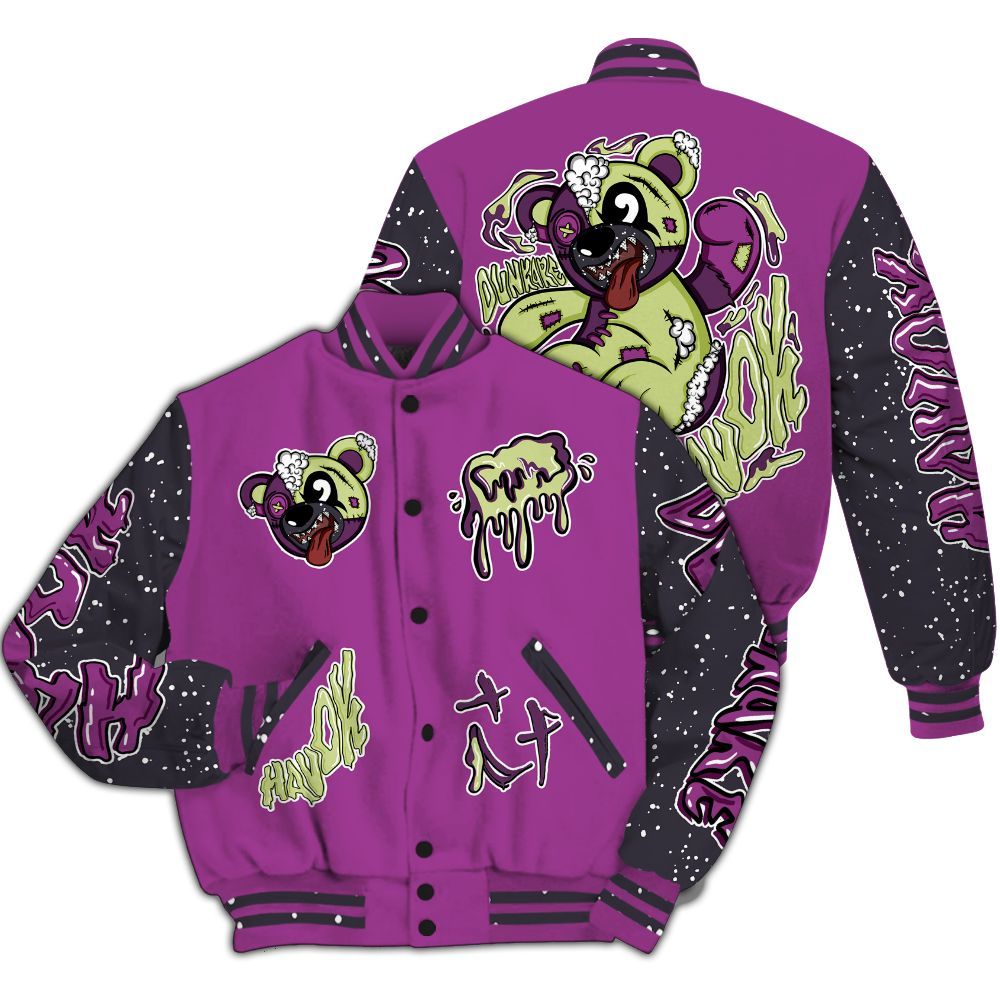 Varsity Jacket To Match Ja 2 Staregazer - Havok Bear All Over Print
