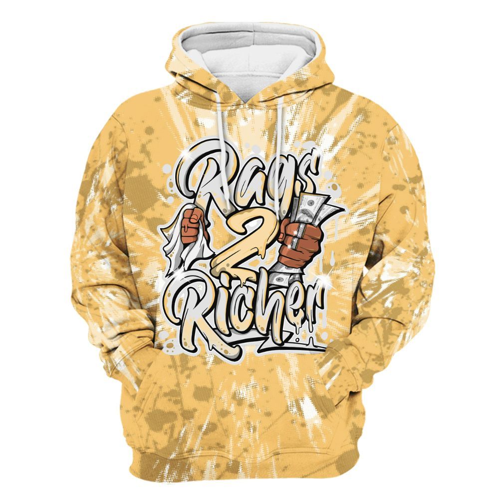 Hoodie To Match Pearl 6s - Rag 2 Rich Graphic Luxury All Over Print