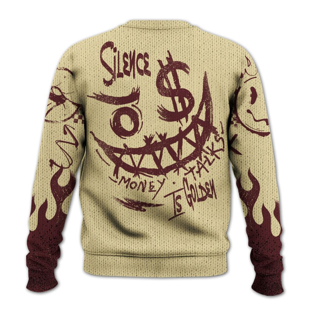Knitted Sweater To Match Women Phantom 12s - Mouth Burning Street Style