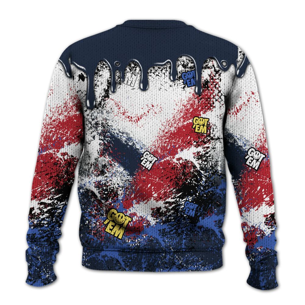 Knitted Sweater To Match Dunk Low COJP What The 2024 - Dripping 23 Drip