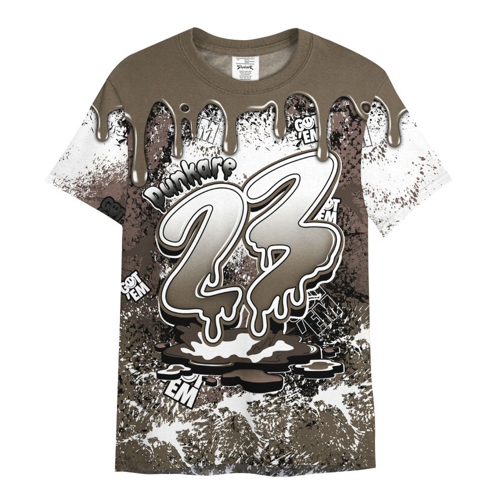 Shirt To Match AMM Dark Mocha 4s - Dripping 23 Drip All Over Print