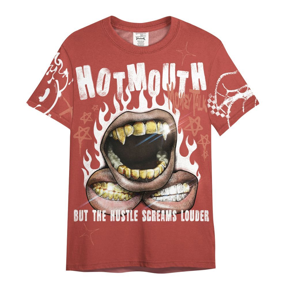 Shirt To Match Dune Red 13s - Mouth Burning Street Style All Over Print